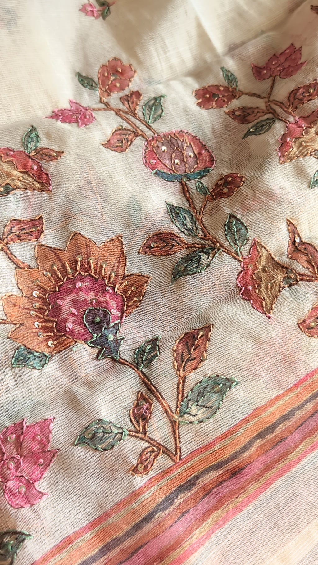 Tissue linen floral work set