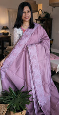 Chanderi embroidery saree