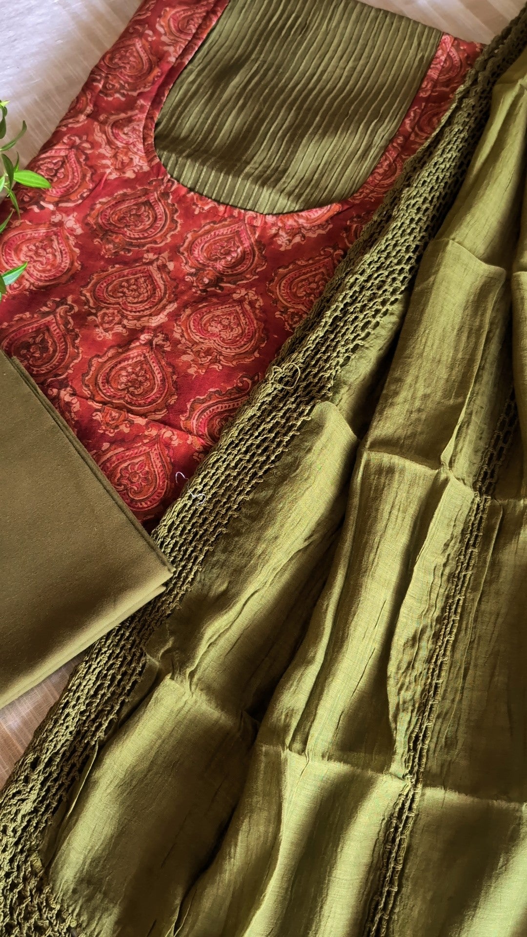 Chanderi silk printed set