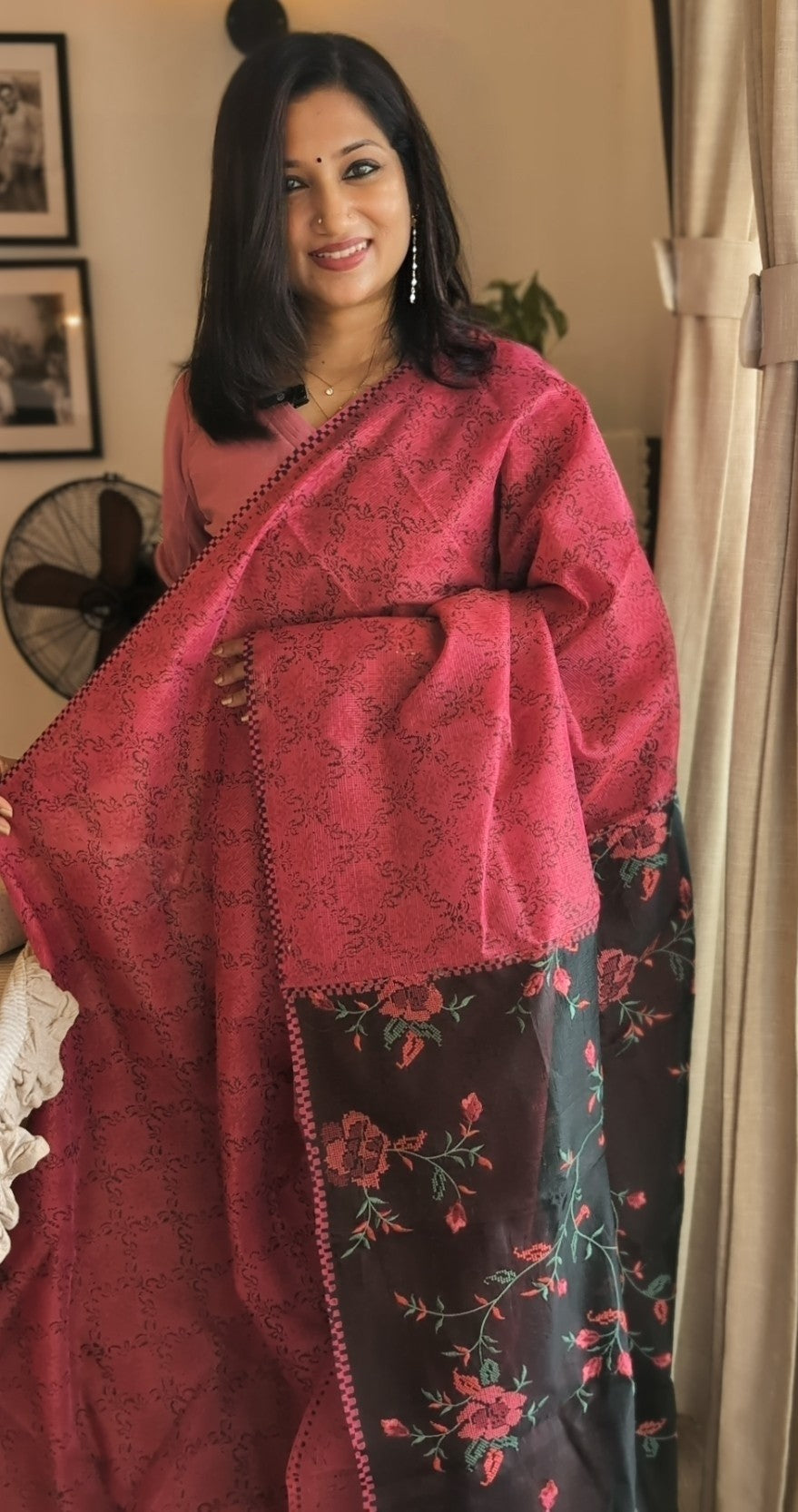 Munga kota printed saree