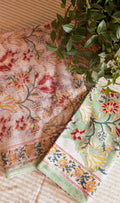 Printed Kota Doria saree