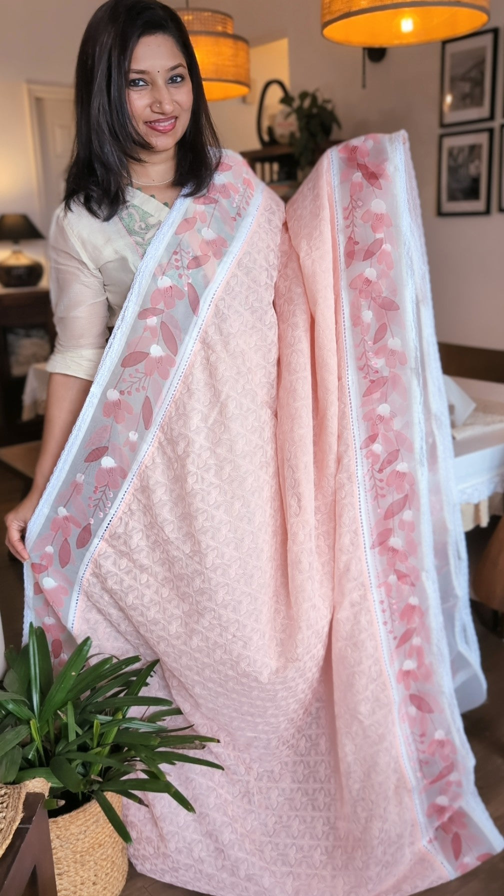 Viscose organza Tepchi saree