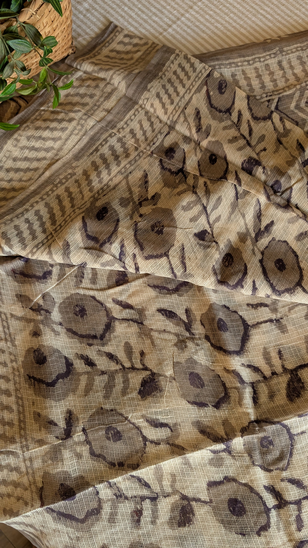 Kota Doria printed saree