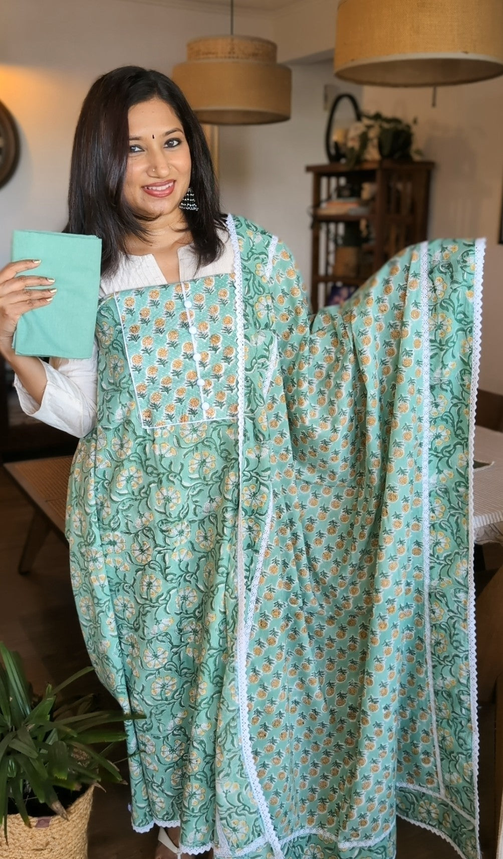 Cotton printed set