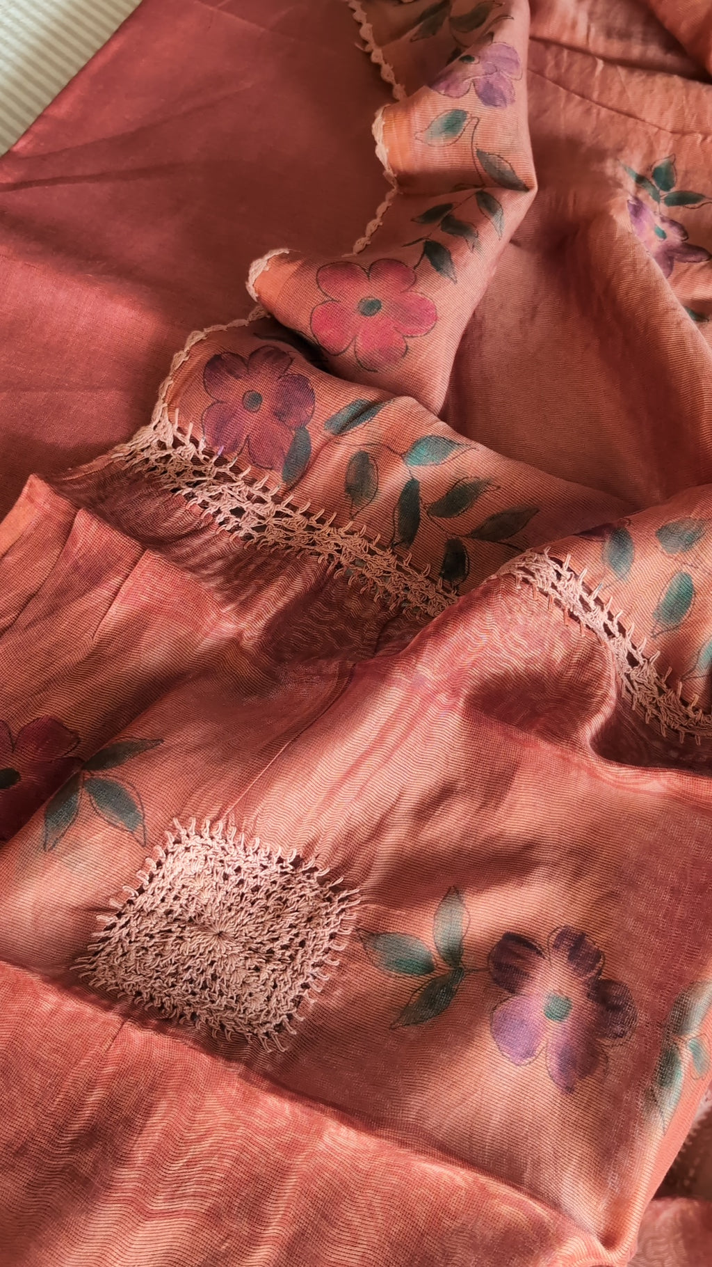 Pure Linen brown -silknet set