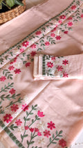 Munga kota thread work saree