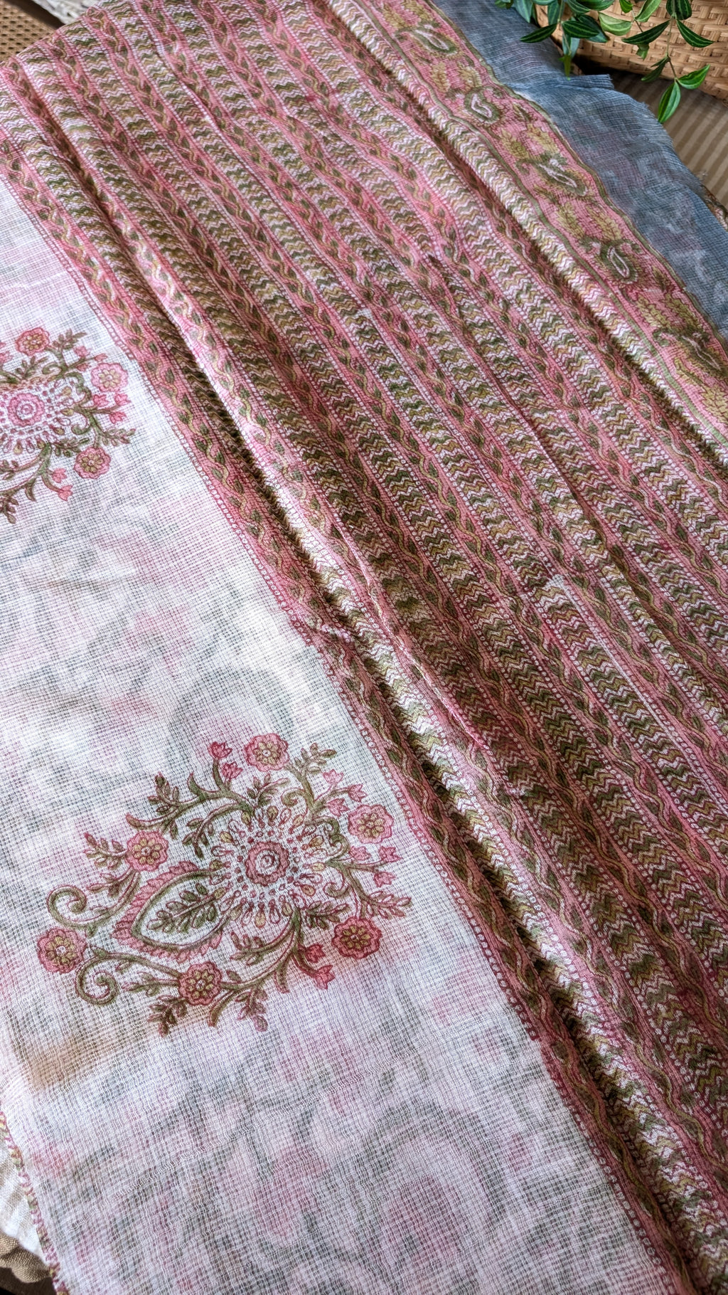 Kota Doria printed saree