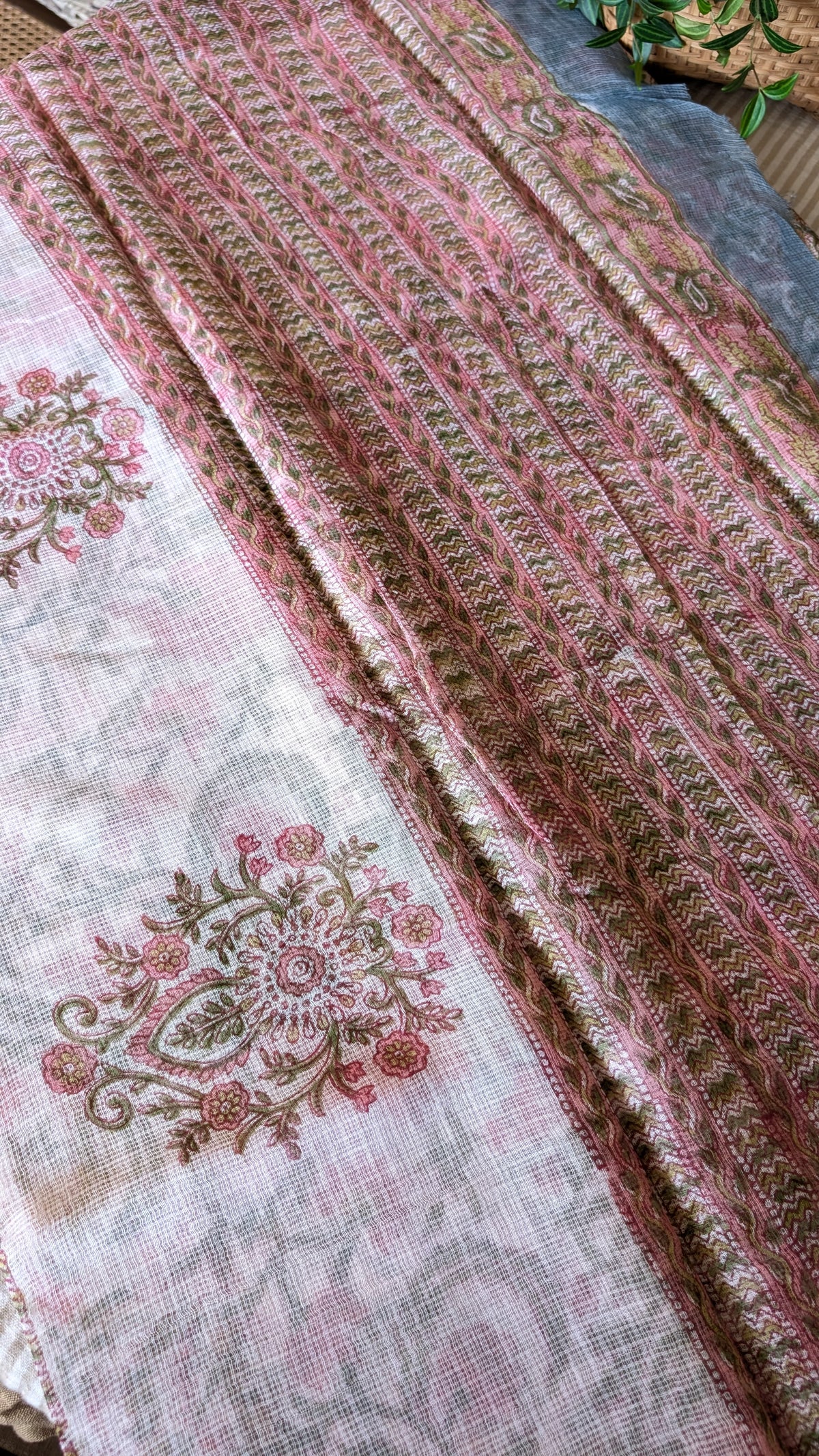 Kota Doria printed saree