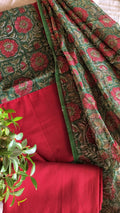 Cotton top printed floral kota dupatta