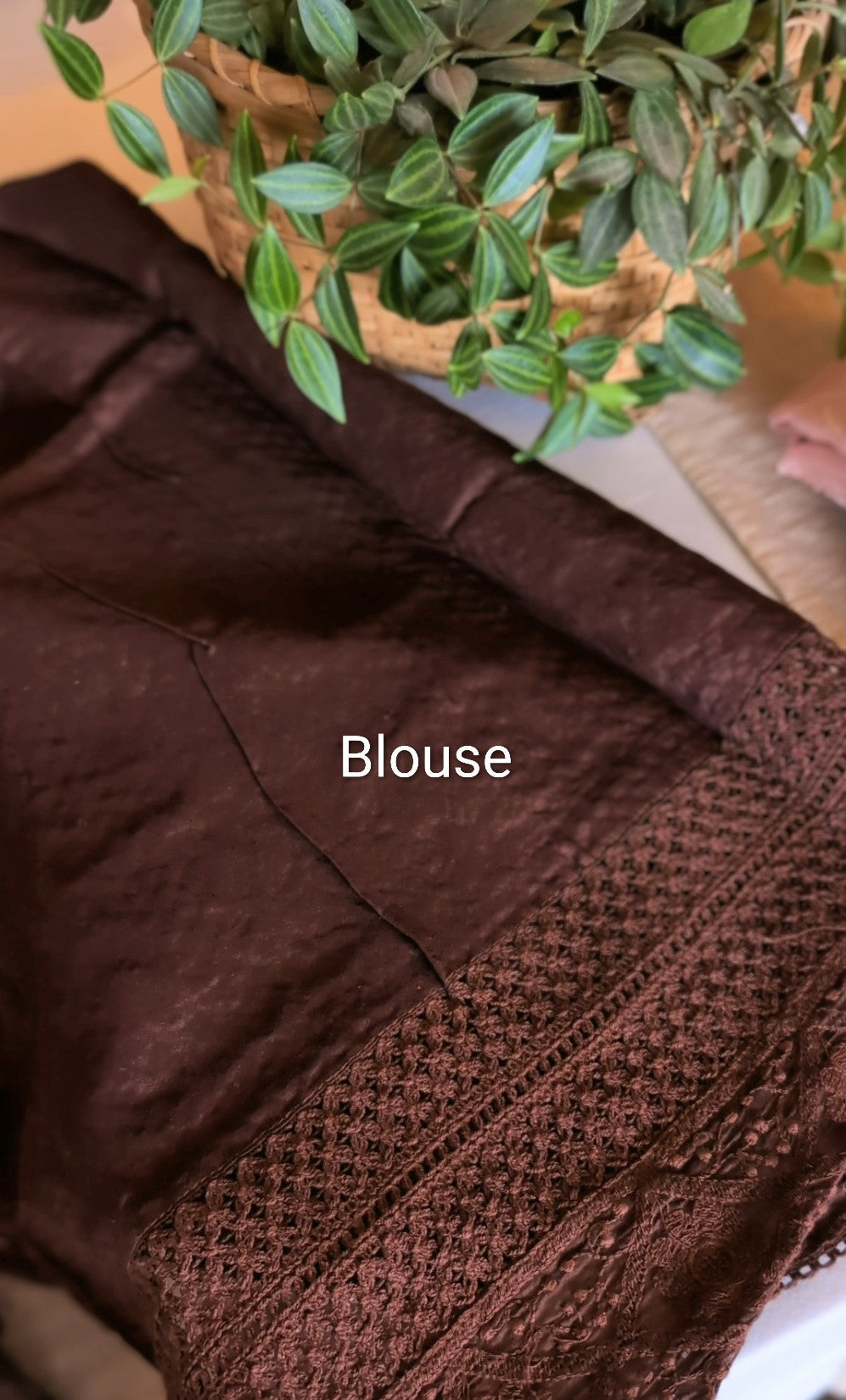 Jacquard woven chikkankari saree