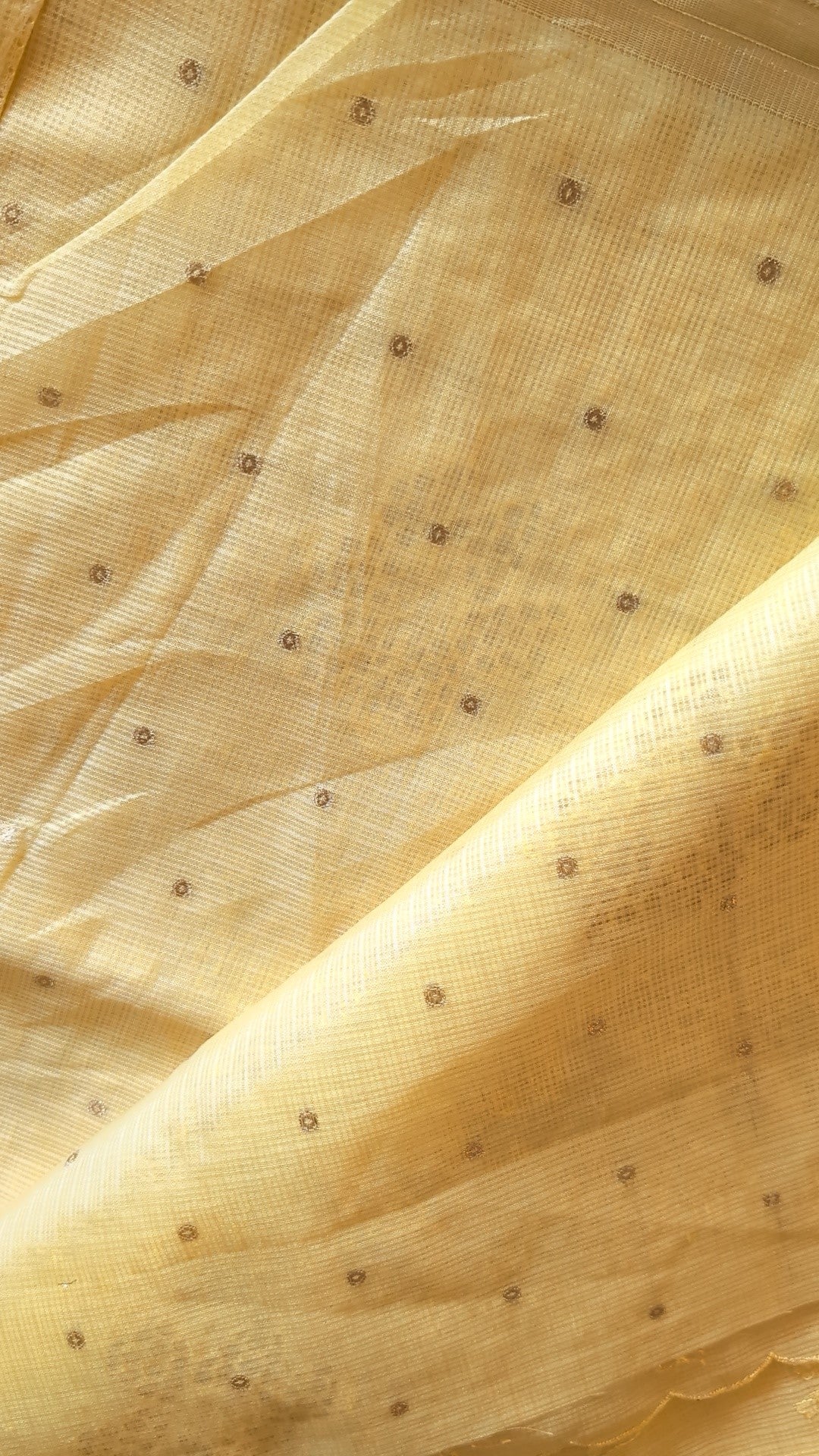 Kota silk thread work & cutwork saree