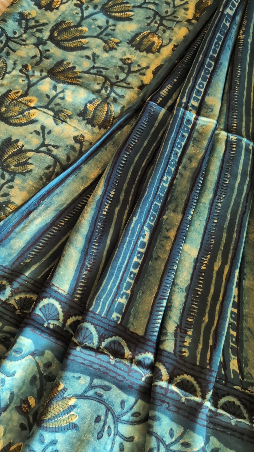 Modal silk vanaspati ajrakh set