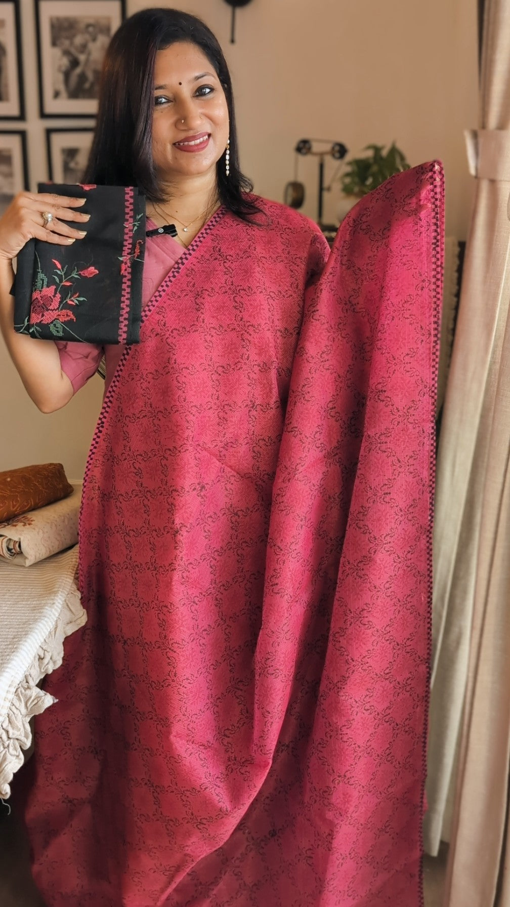 Munga kota printed saree