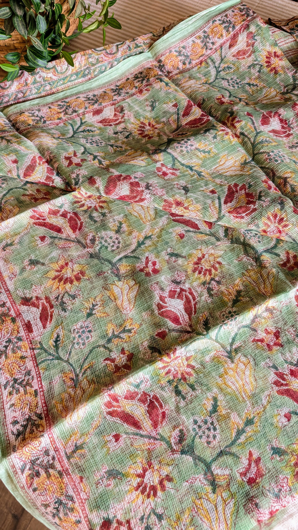 Kota doria printed saree