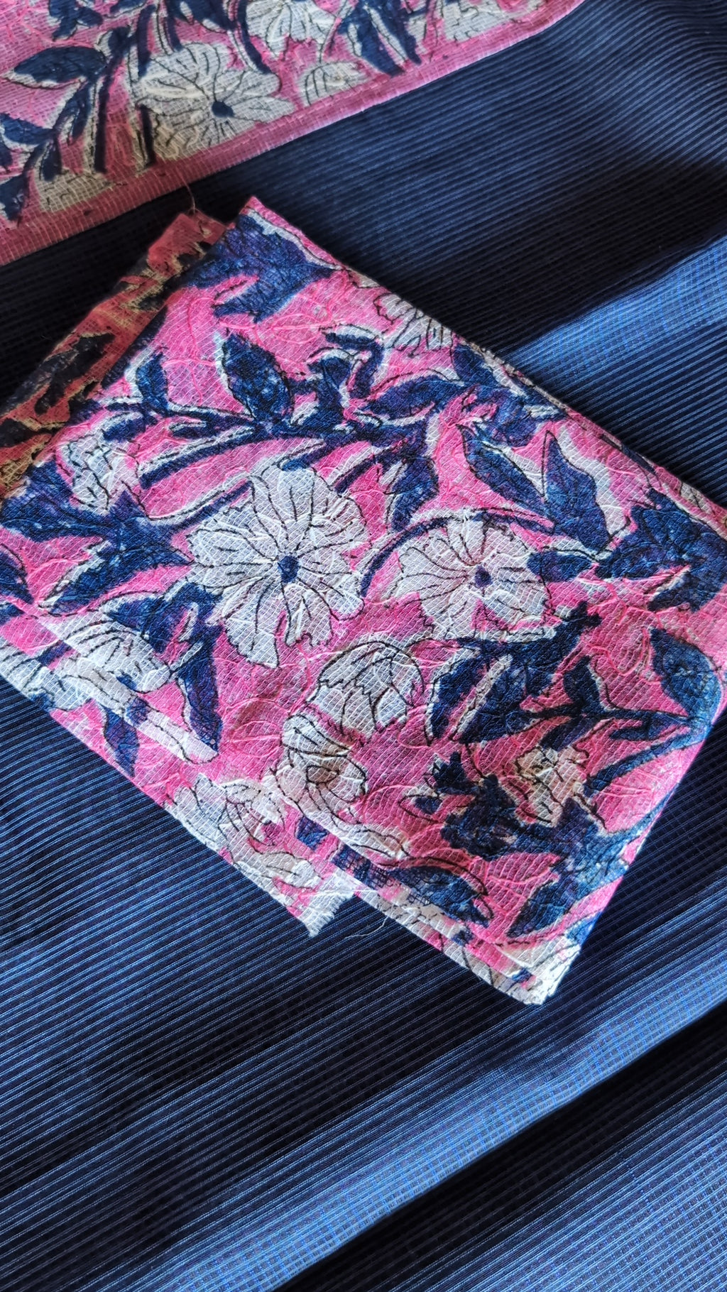 Munga kota floral saree