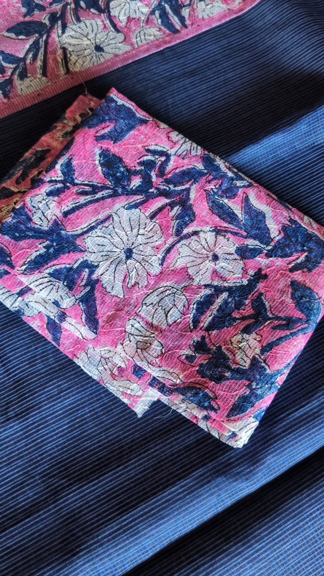 Munga kota floral saree