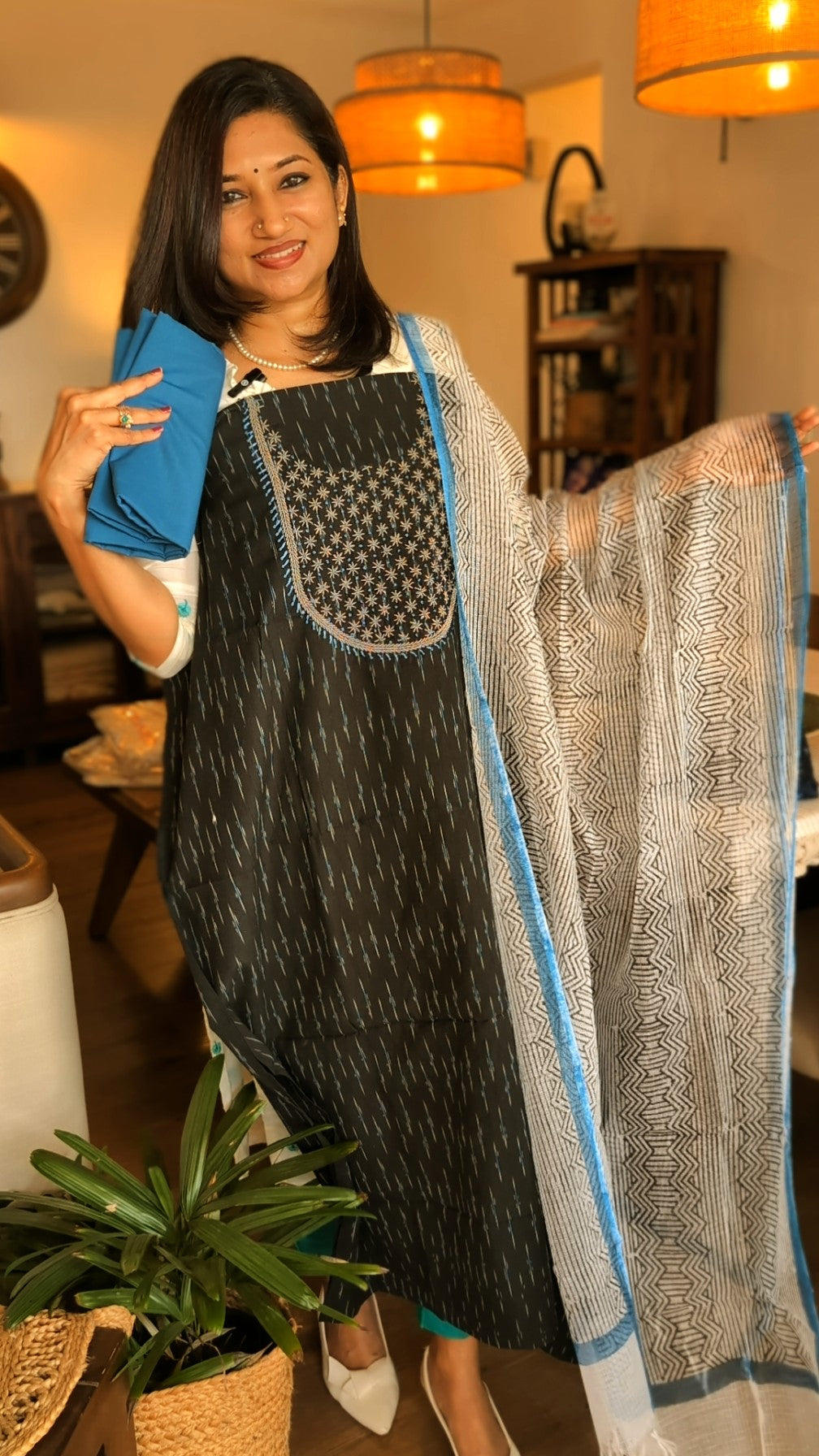Ikkat cotton set