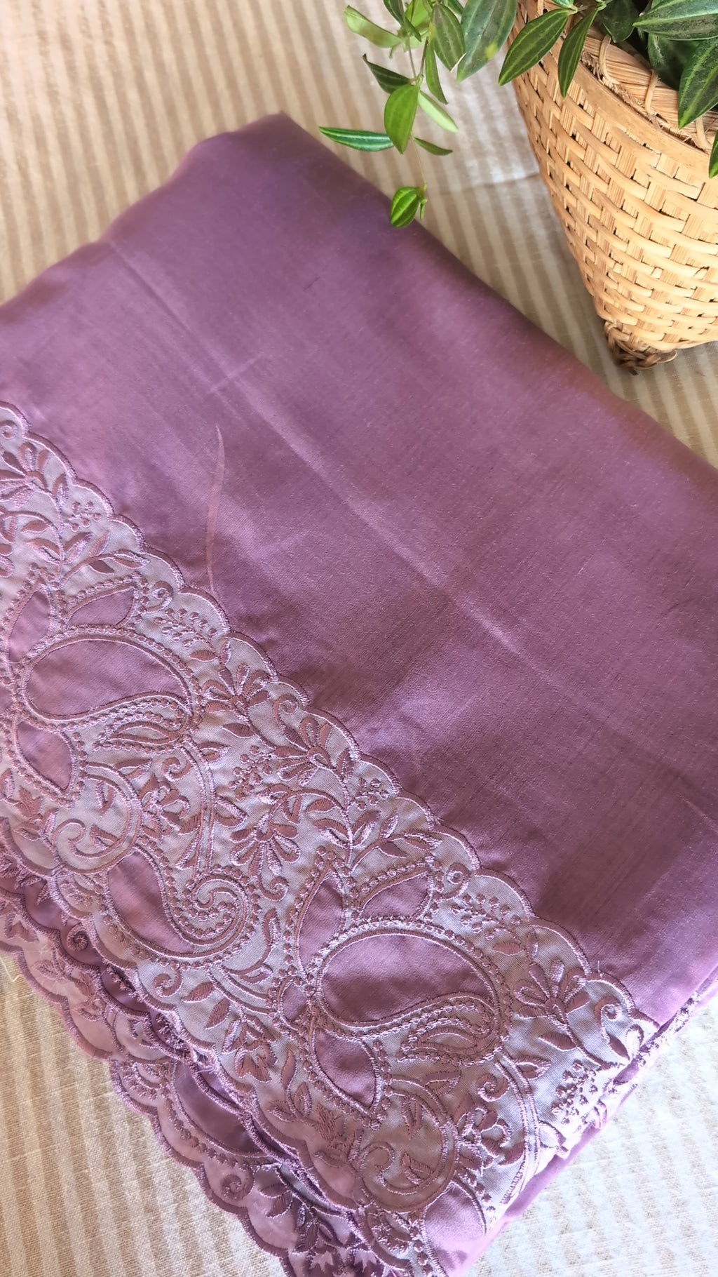 Chanderi embroidery saree