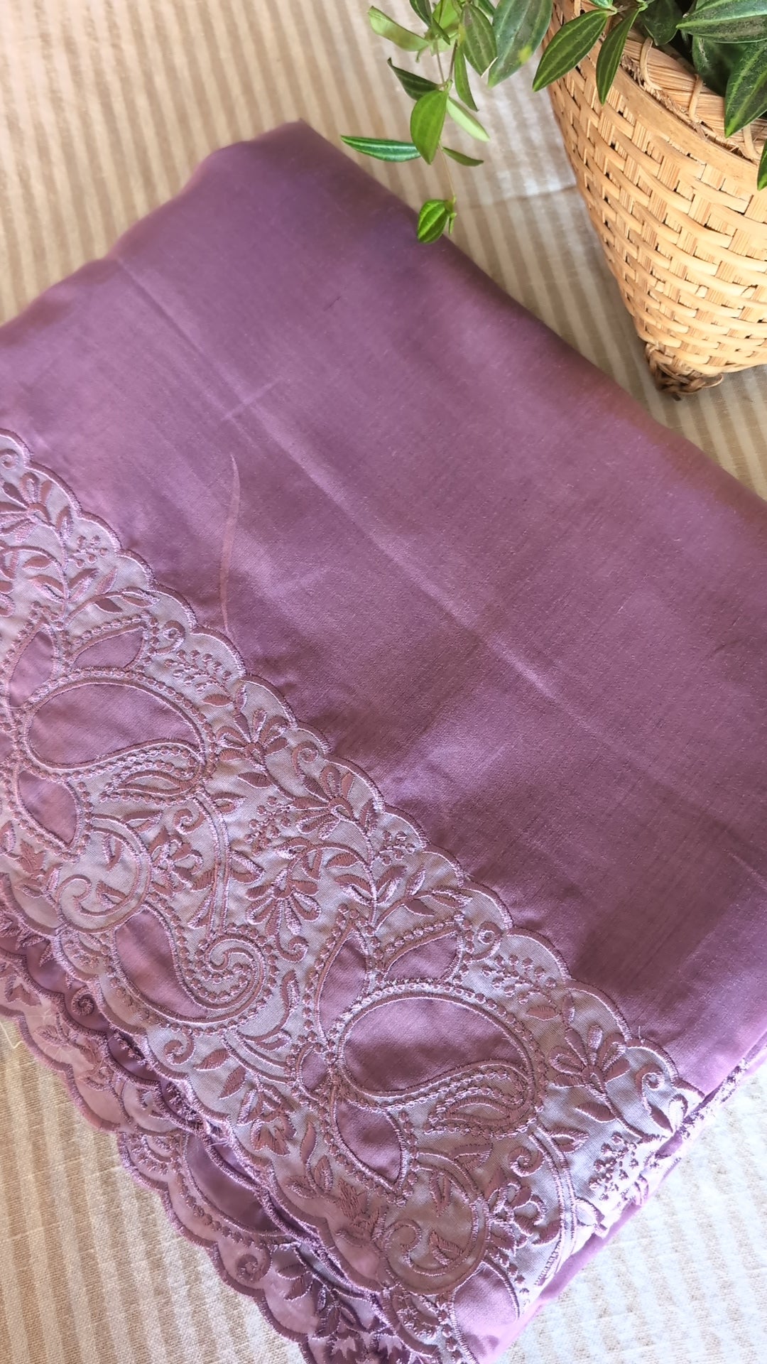 Chanderi embroidery saree