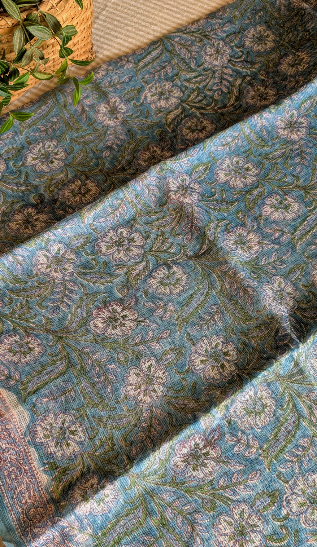 Kota doria printed saree