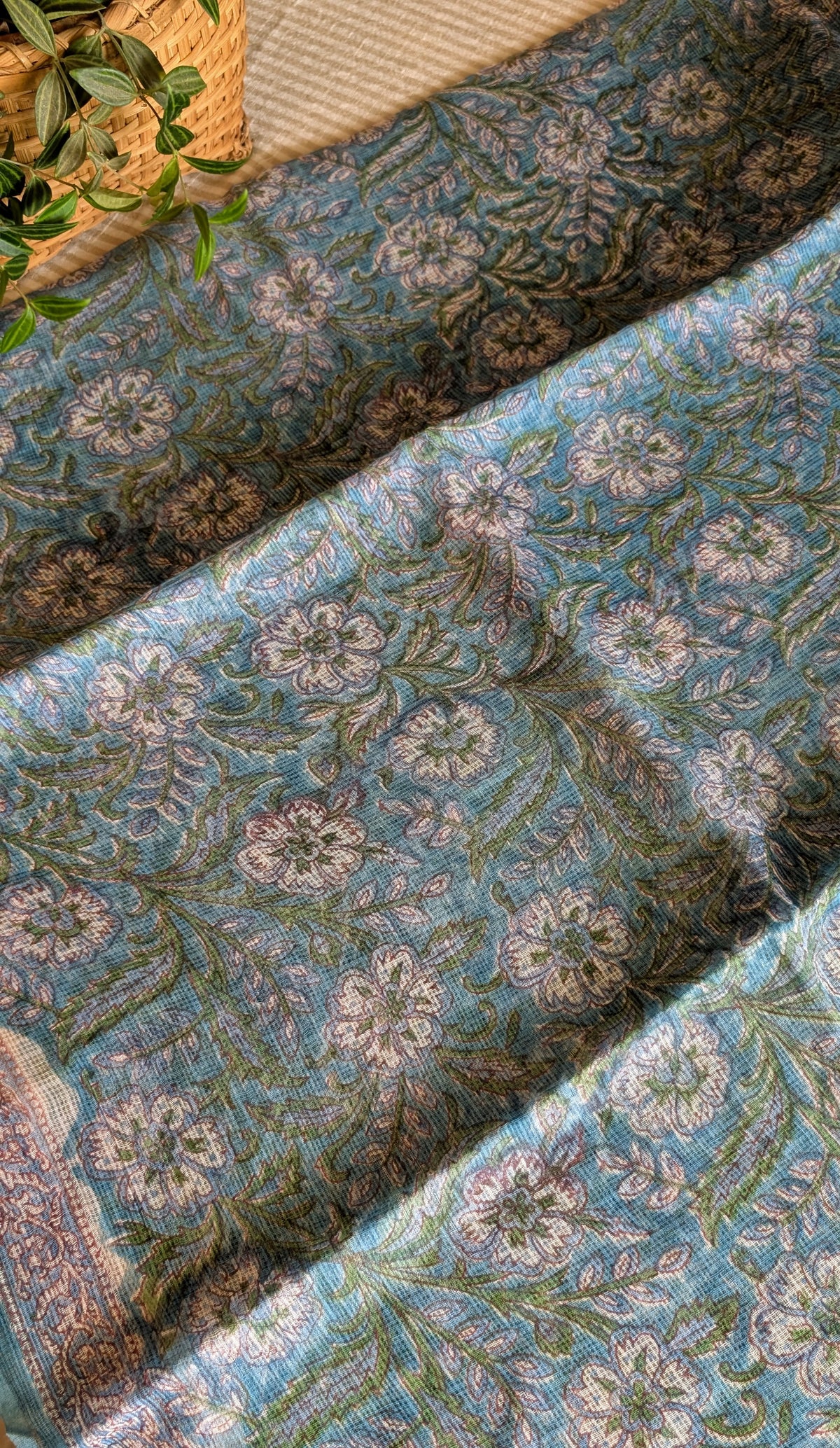 Kota doria printed saree