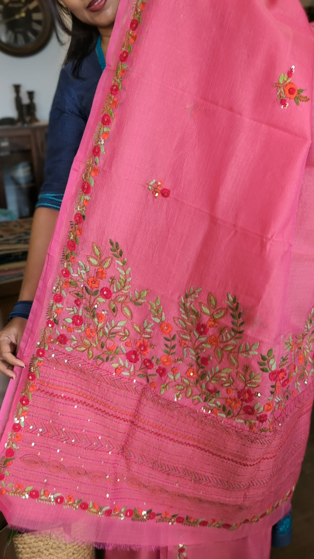 Handwork munga kota saree