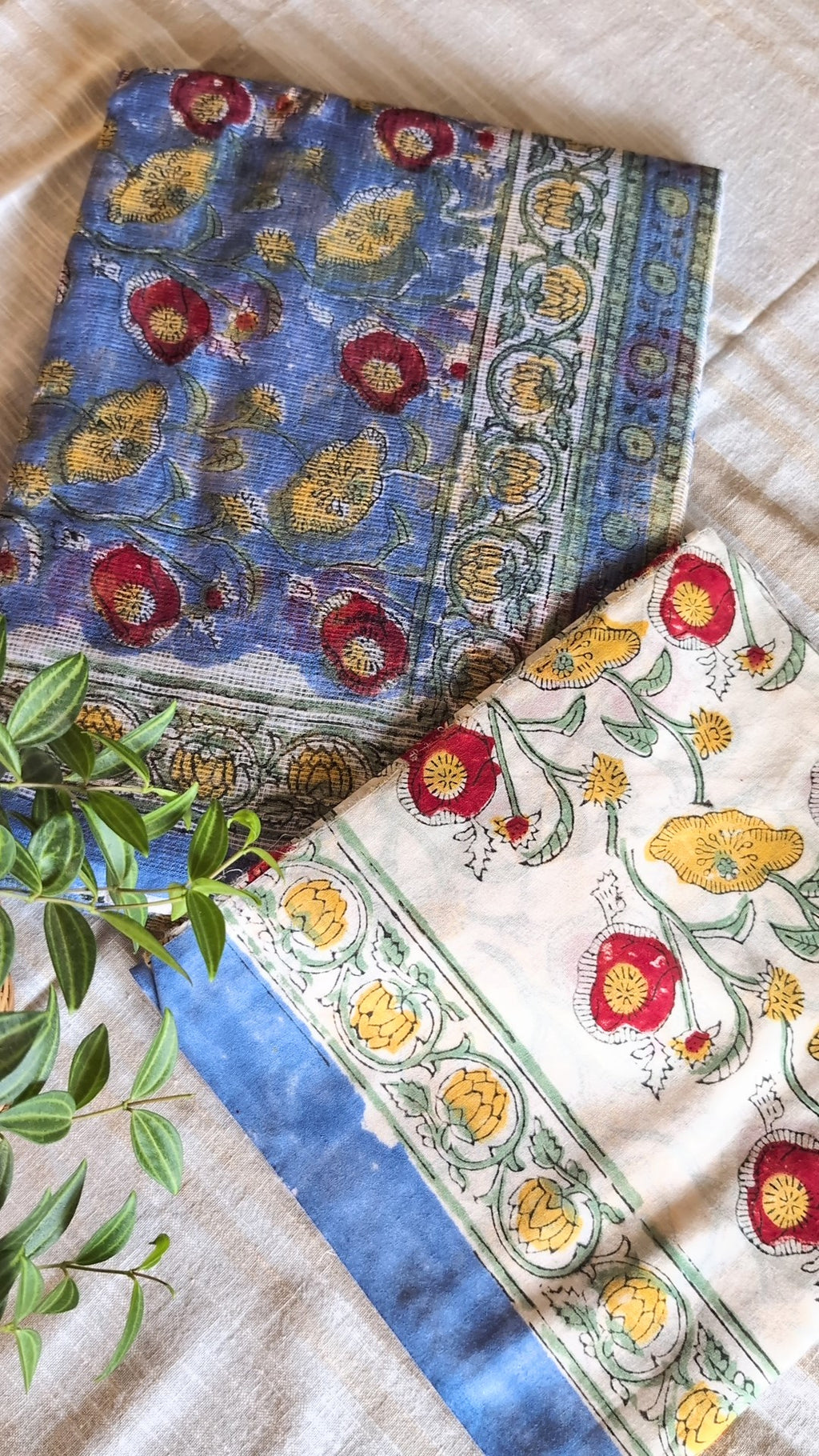 Printed Kota Doria saree