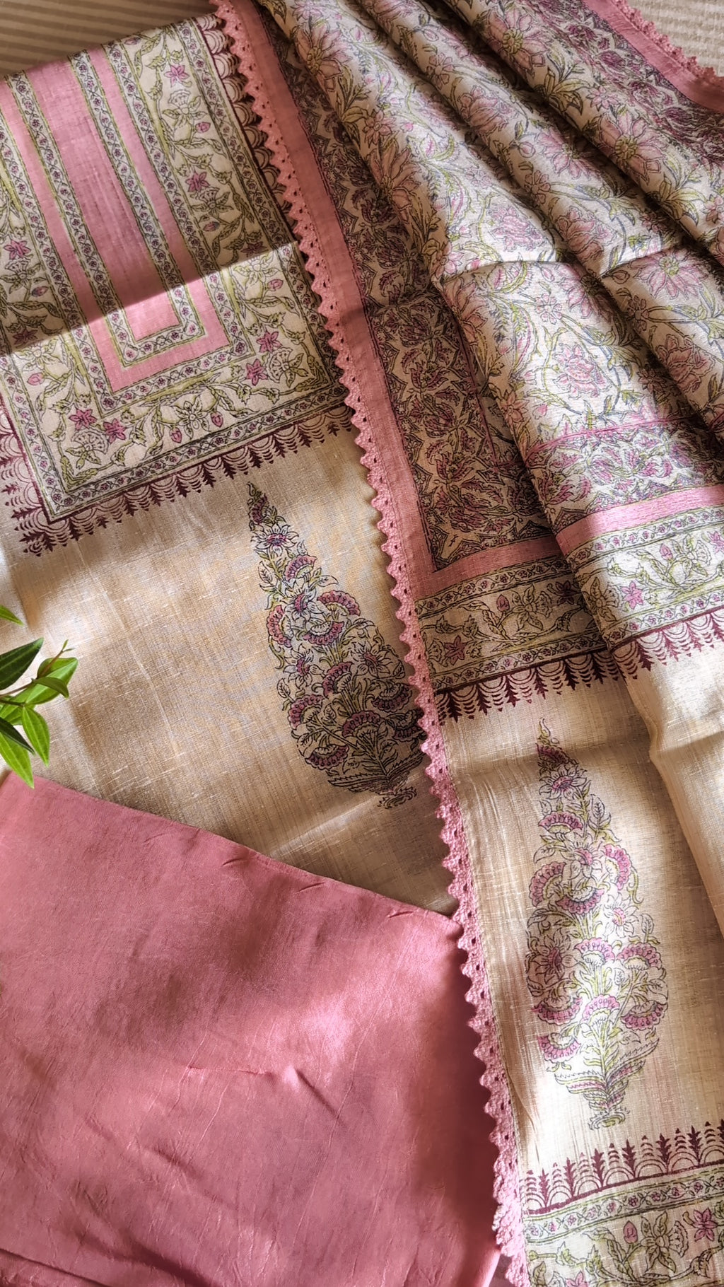Mysore silk semi printed set