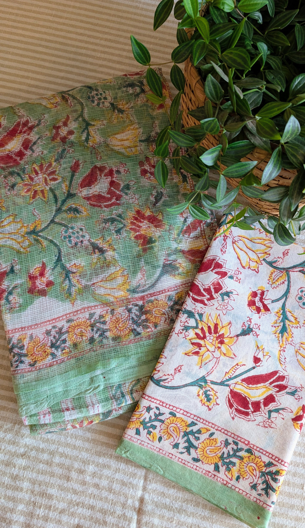 Kota doria printed saree