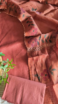Pure Linen brown -silknet set
