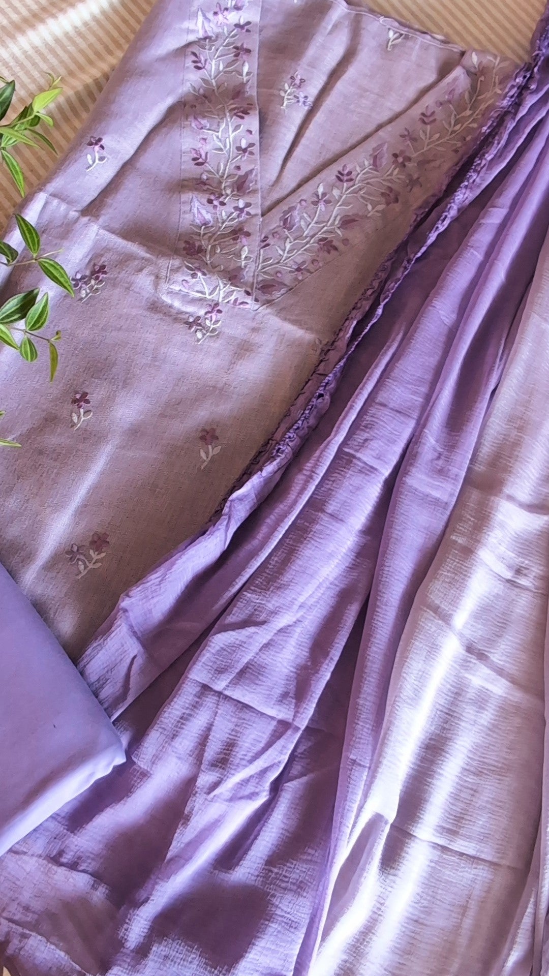 Cotton linen blend thread work set