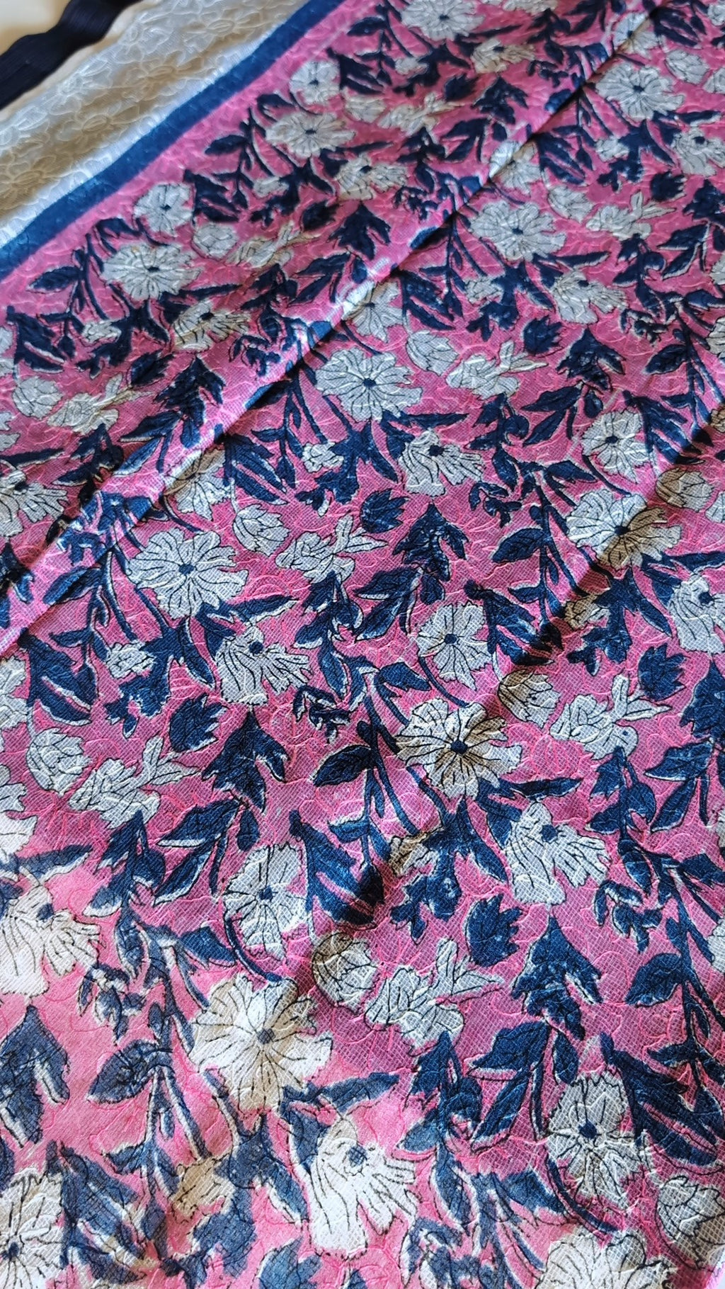 Munga kota floral saree