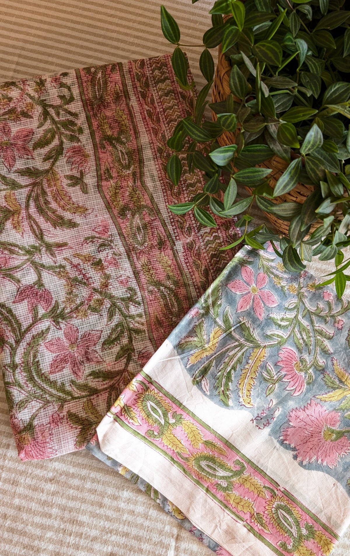 Kota Doria printed saree