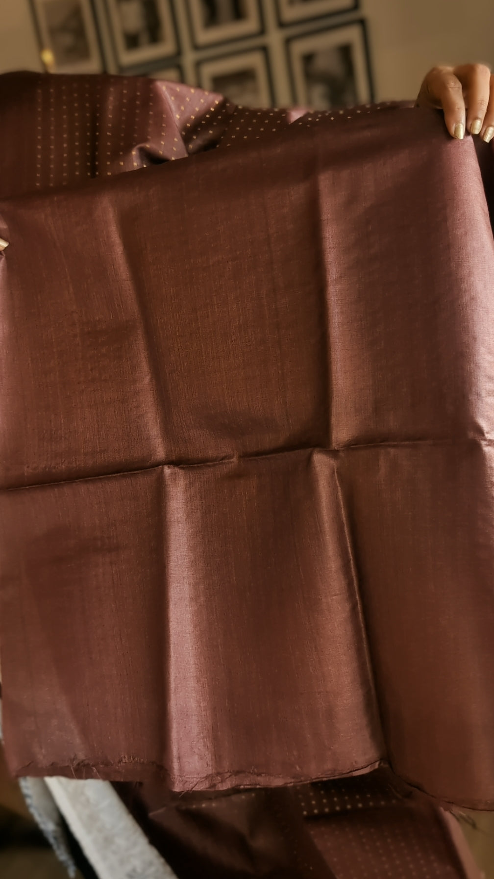 Pure Tusser silk woven saree