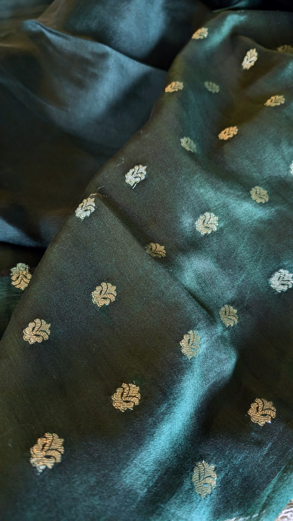 Pure Organza tissue Applique saree