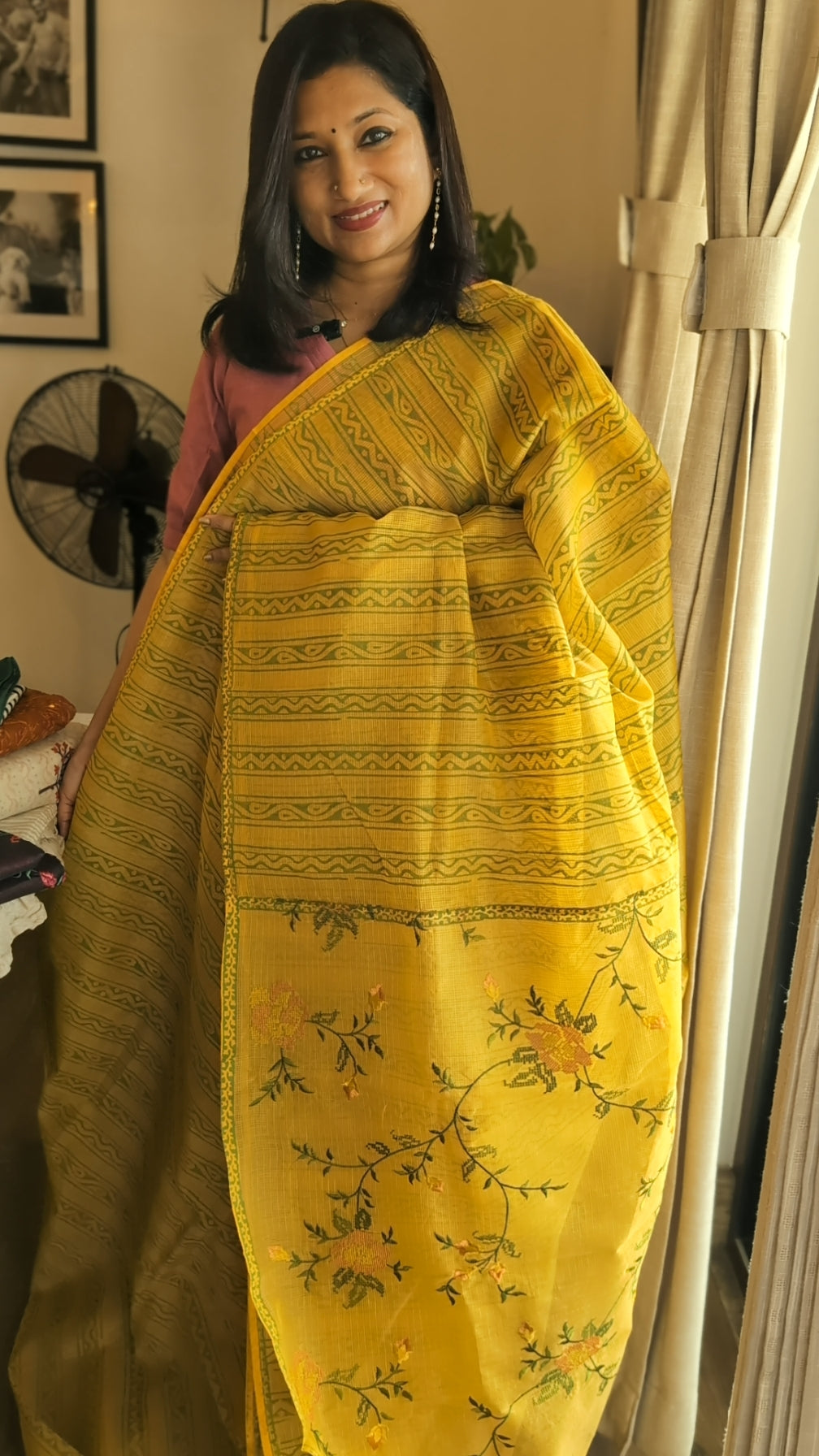 Munga kota printed saree