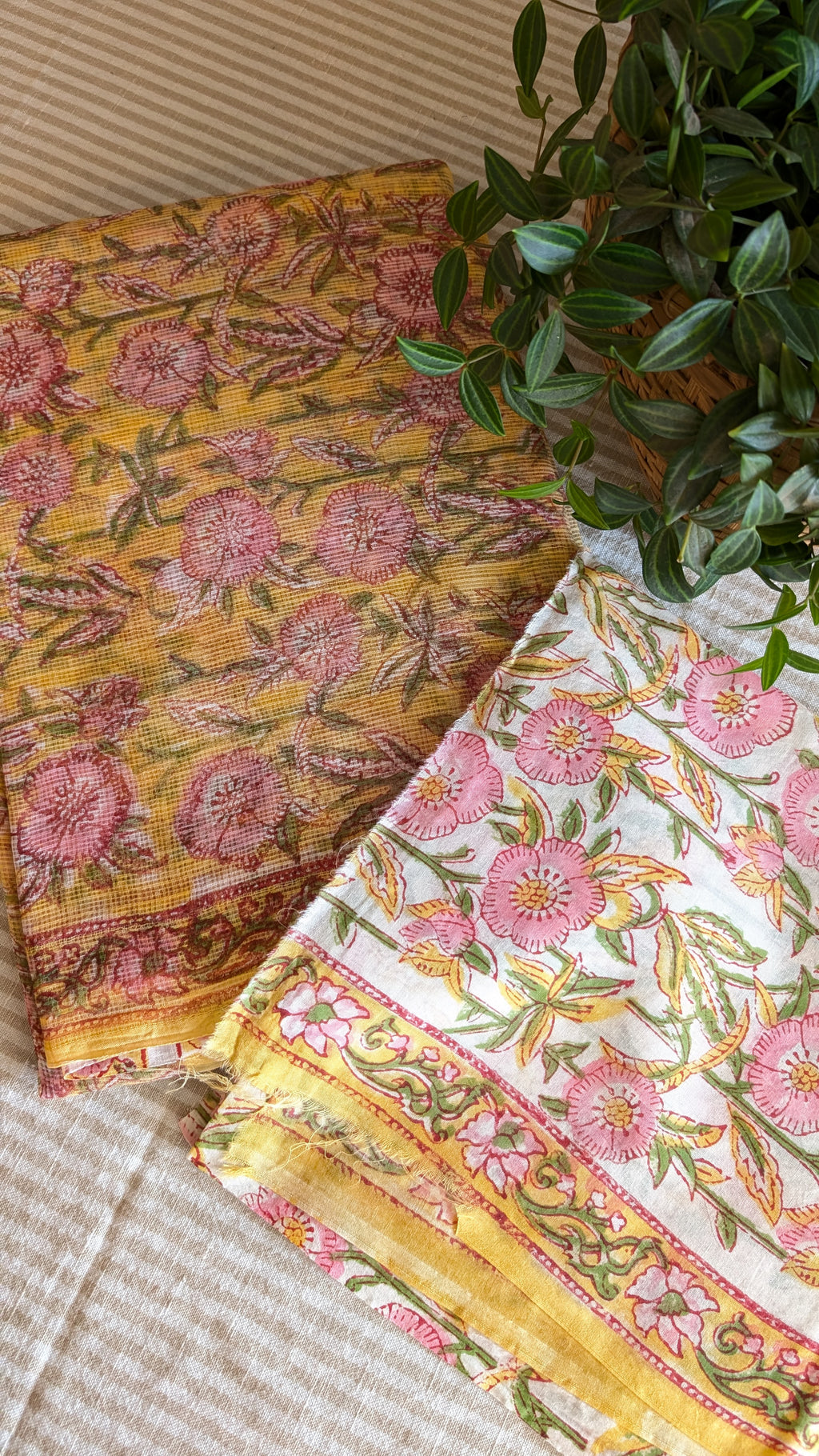 Kota Doria printed saree