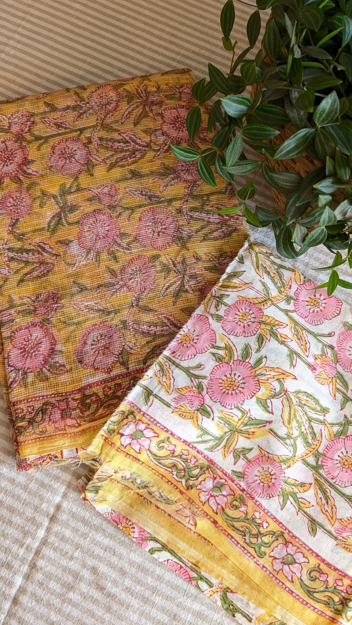 Kota Doria printed saree
