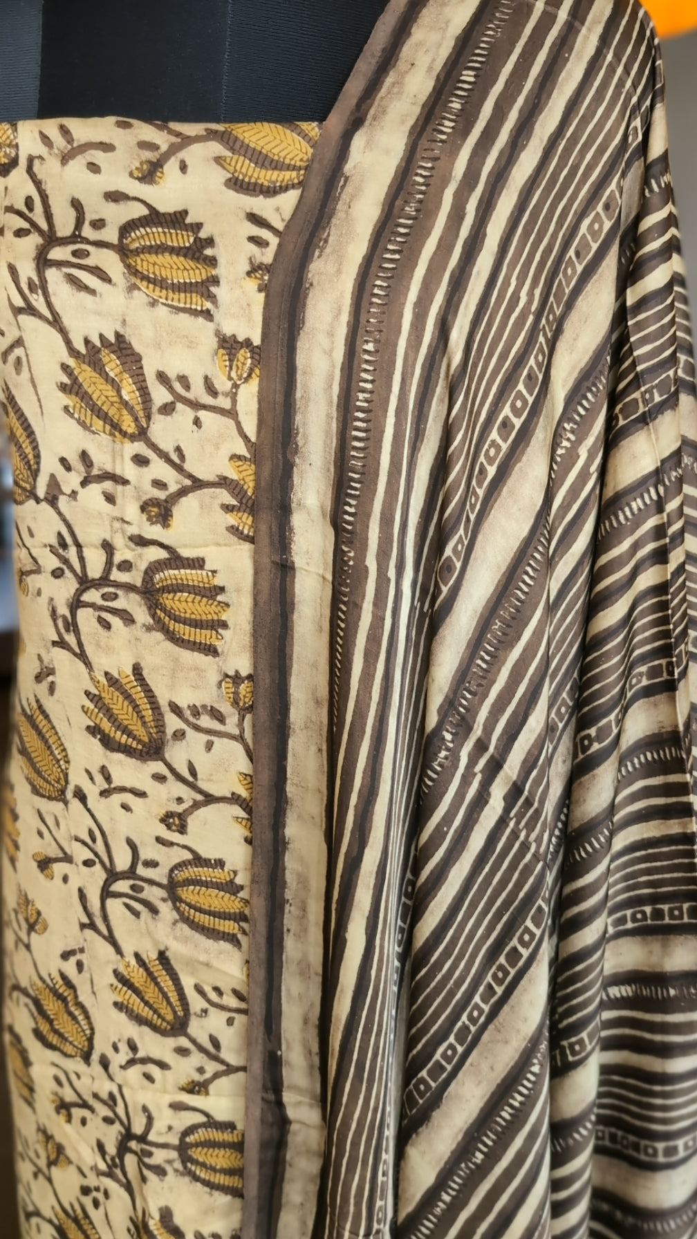 Modal silk vanaspati ajrakh set