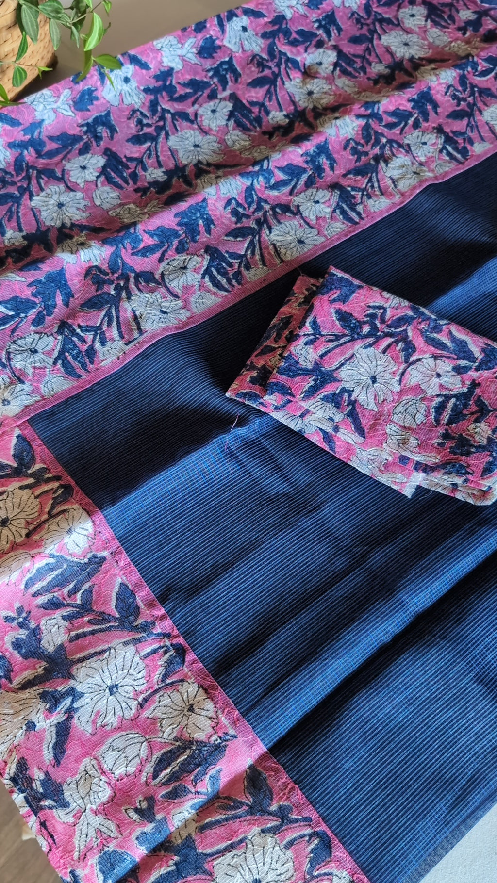 Munga kota floral saree
