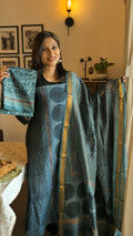 Maheshwari ajrakh block printed set