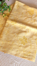Kota silk thread work & cutwork saree