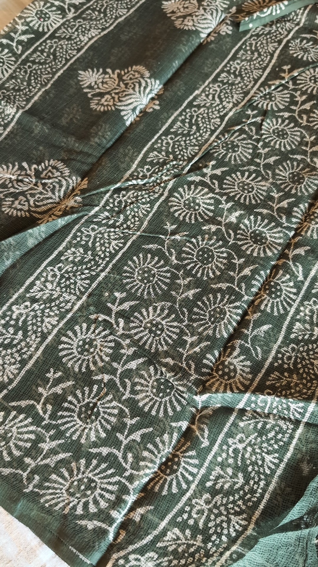 Printed Kota Doria saree