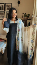 Pure Linen Black -silknet set