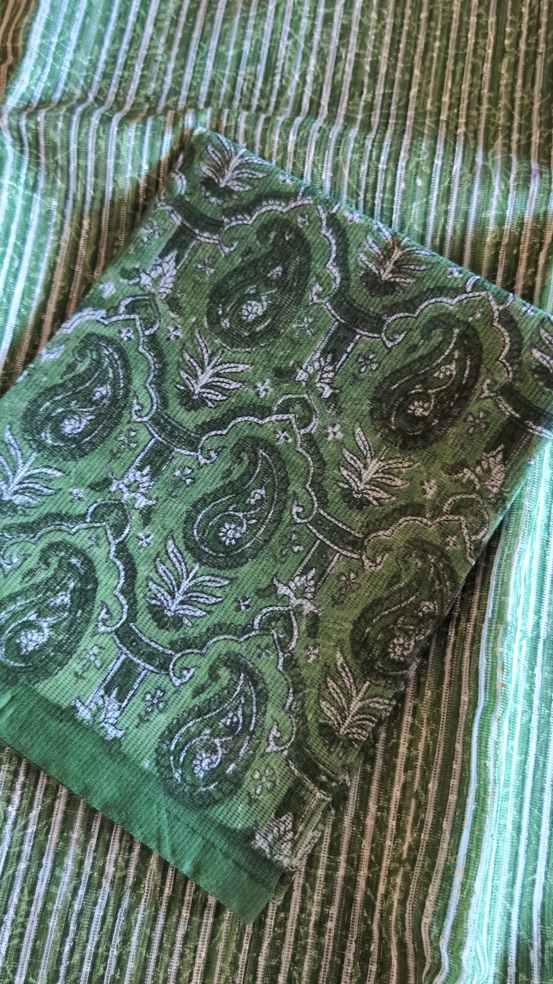 Printed net kota saree