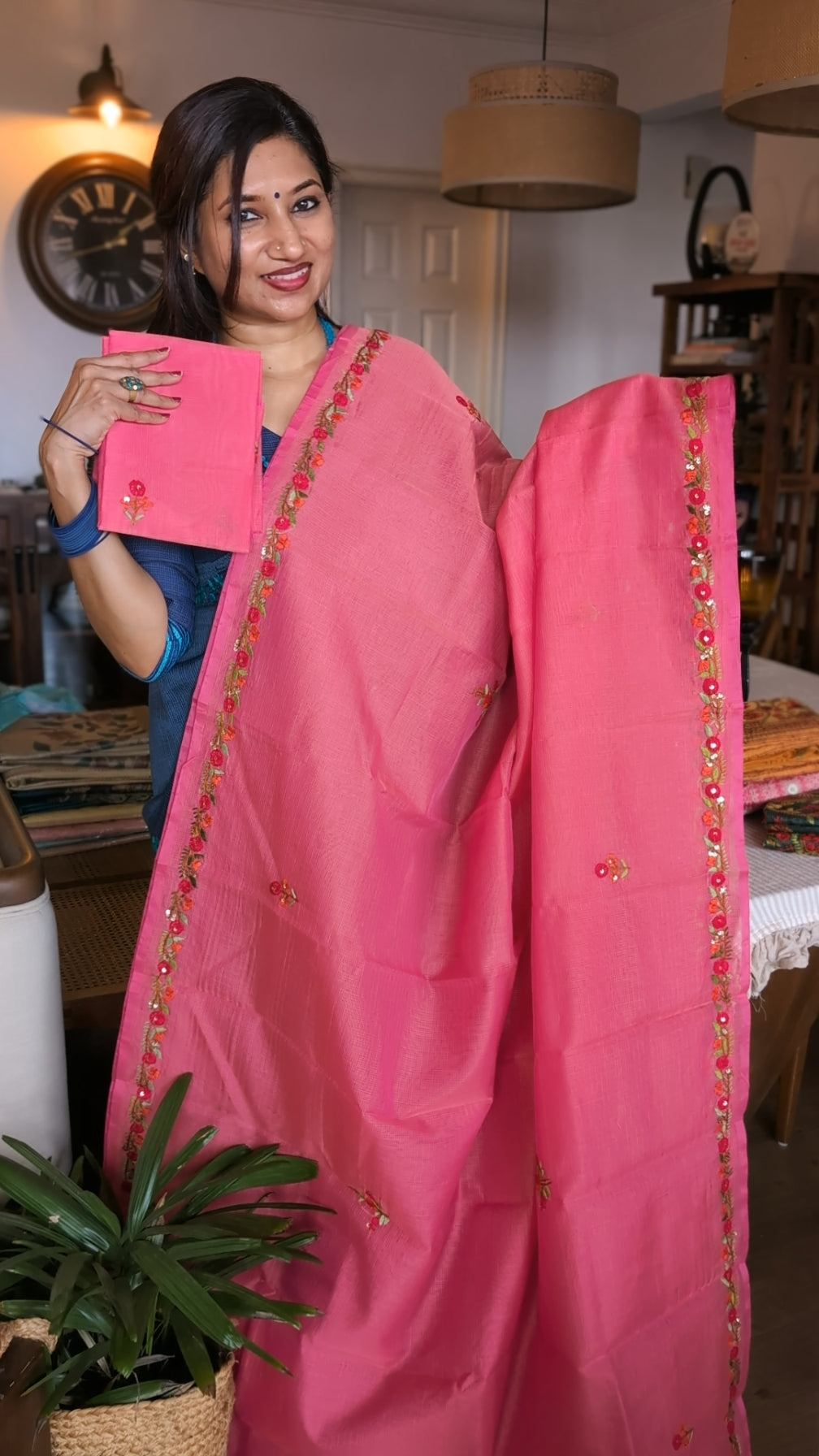 Handwork munga kota saree