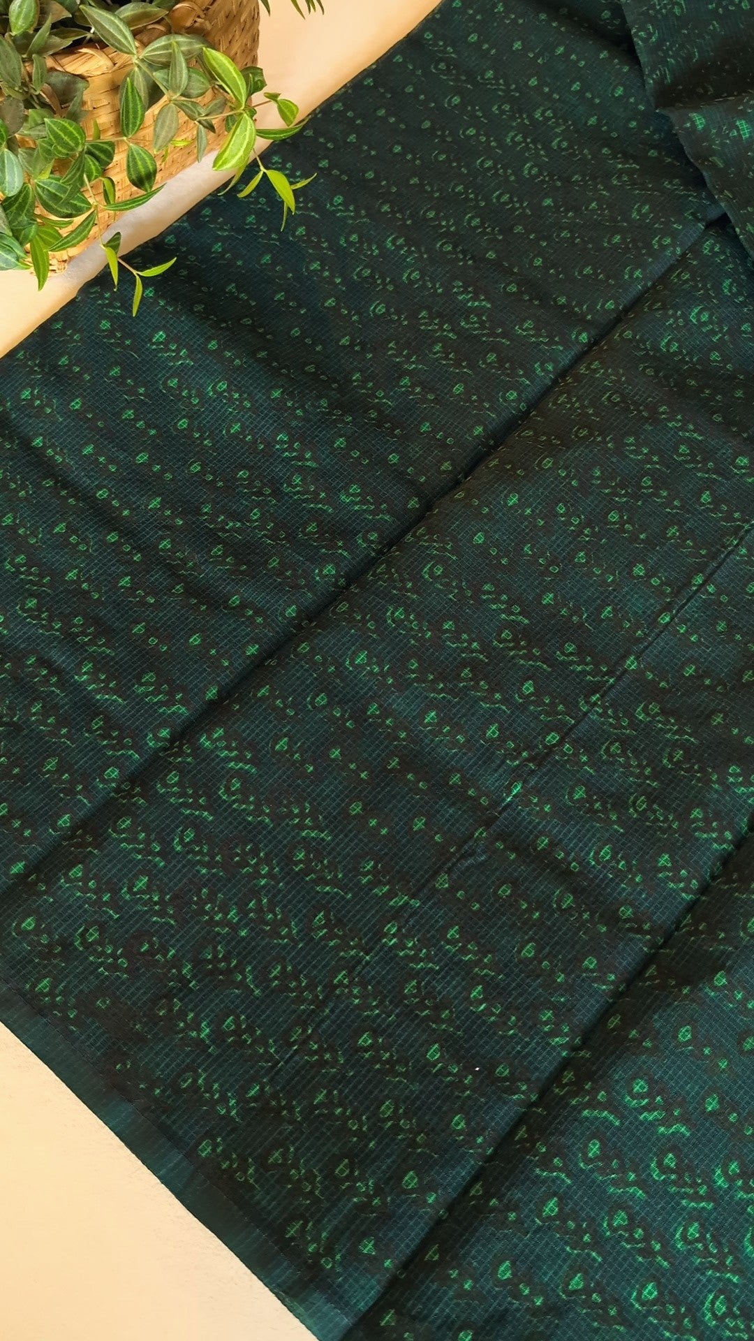 Munga kota printed saree