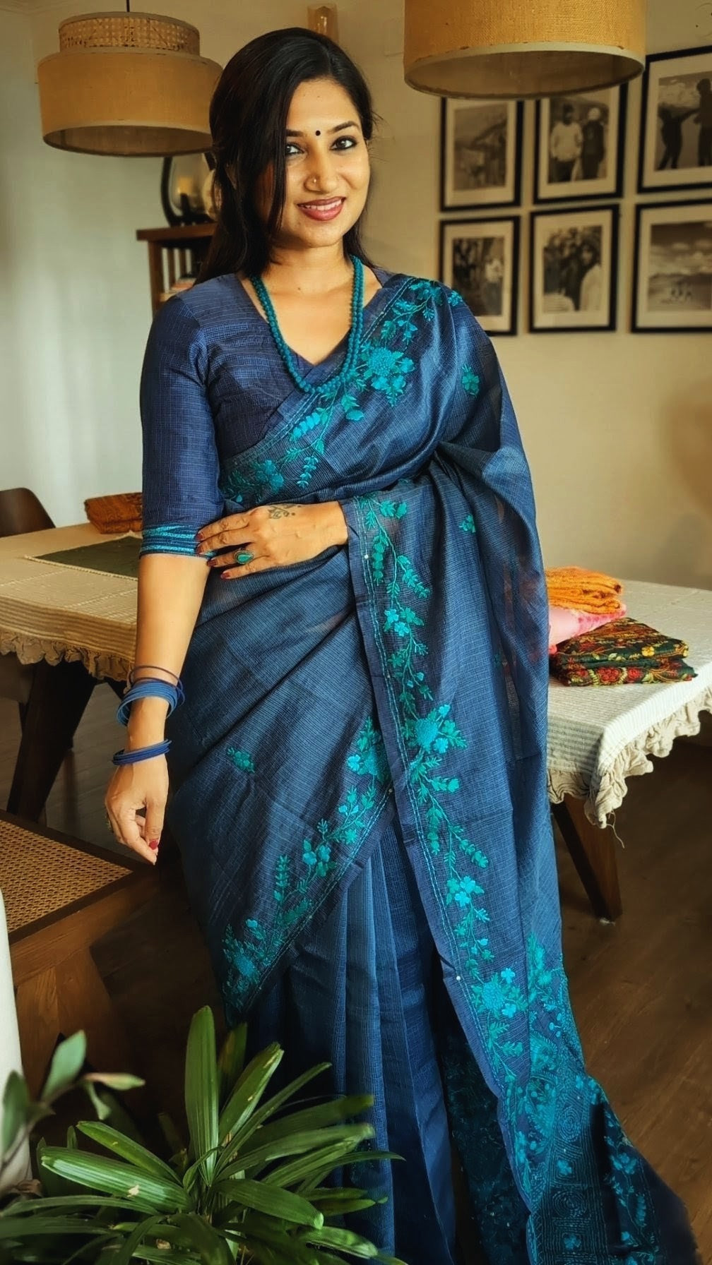 Handwork munga kota saree