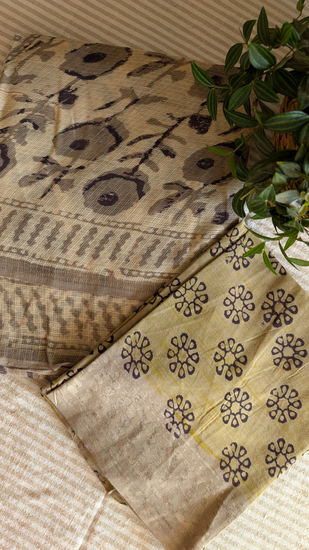 Kota Doria printed saree