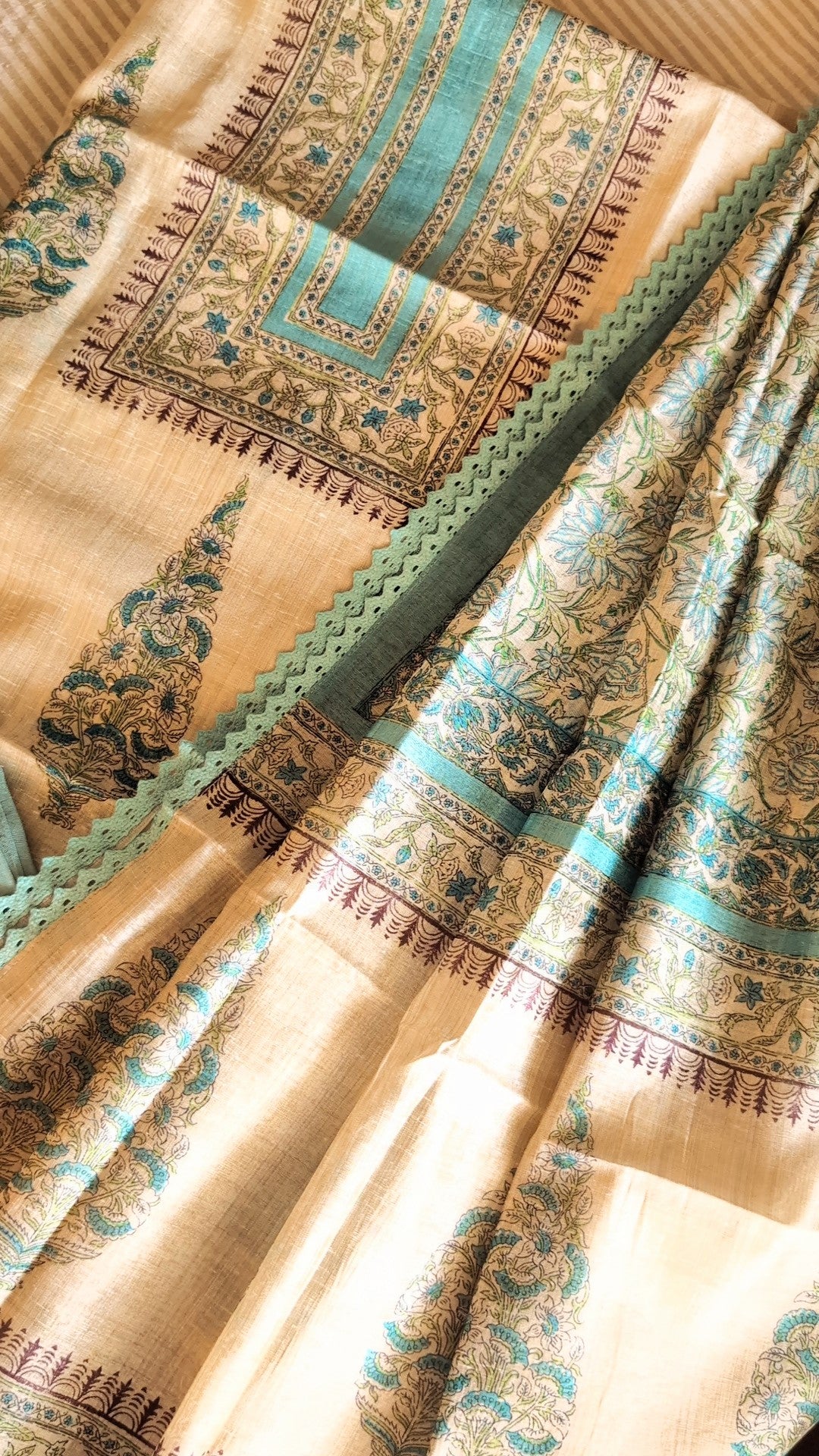Mysore semi silk printed set